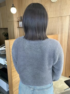 パークホワイト 代官山(PARK White) ケアブリーチグレージュウルフレイヤーボブハッシュカット
