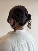 ヘアセット/お団子ツイン/チャイナ