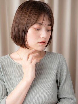 カバーヘア ブリス 川口(COVER HAIR bliss) ブリーチなし似合わせカット美髪切りっぱなしミニボブ30代40代X