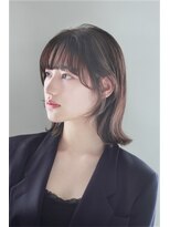 モッズ ヘア 新宿サウス店(mod's hair)&nbsp;顔まわりレイヤー×外ハネミディアム
