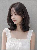 ミディアムレイヤー顔まわりカット