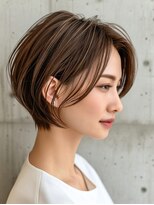 ルーファス 恵比寿南(Ruufus) 【40代50代】ハンサムショートボブ/白髪ぼかし/髪質改善