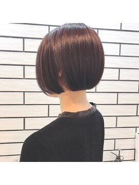 スケッチ(sketcH) 【sketcH.お客様ヘア】簡単スタイリングのワンレンミニマムボブ