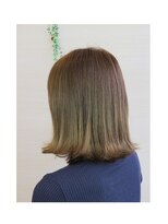 ヘナ ヘアサロン 花々 外ハネボブ