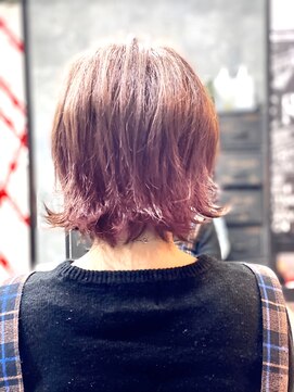 ルーツ(Root) スプリングピンクグレージュオンレイヤーボブ