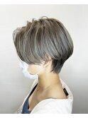 ♪マッシュショート×ハイトーンシルバーカラー♪