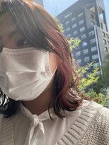 アヴァンス 京橋店(AVANCE)&nbsp;ナチュラルなアクセント　ピンクインナーカラー　@京橋