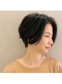 グラデーションボブ。大人ショート
