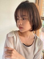 エニー(ennie')&nbsp;ナチュラルベージュ×レイヤーボブ【緑地公園/千里山/桃山台】