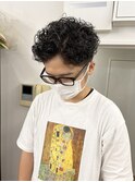 メンズカット 刈り上げ 癖毛 パーマ