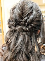ヘアサロンアンドヘアメイクディー(hair salon hair make D)&nbsp;仙台D　人気メニュー☆ヘアセット ハーフアップ巻き髪arrange