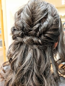 ヘアサロンアンドヘアメイクディー(hair salon hair make D) 仙台D 人気メニュー☆ヘアセット ハーフアップ巻き髪arrange