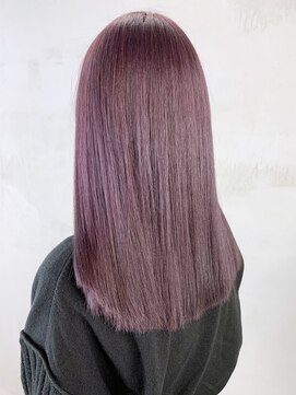 アルバム 渋谷パルコ(ALBUM) ラベンダーピンク_チェリーブラウンフェミニンロング_ba380783