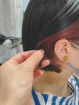 クラップス 上大岡(CLAPS)&nbsp;イヤリングカラー/ピンク/ミニボブ/インナーカラー