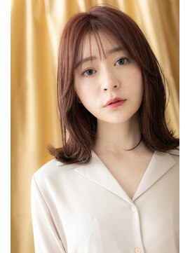 カバーヘア ブリス 志木南口駅前店(COVER HAIR bliss) くせ毛風顔周りレイヤー外ハネミディアムTb1志木20代30代40代