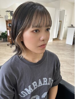 フワットンヘアメイク(FOUATONS HAIR MAKE)の写真/透明感カラーに自信あり！理想の髪色とツヤを手に入れる"ヘアケア特化カラー"♪インナーカラーもお任せを◎