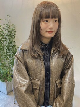 ソイ コンク 下北沢(soi conc) 顔まわりレイヤー/ベージュ/ダブルカラー