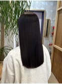重めロング/ラベンダーブラック/髪質改善トリートメント/暗髪
