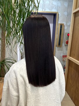 ナインスフロア(9NINTH FLOOR) 重めロング/ラベンダーブラック/髪質改善トリートメント/暗髪