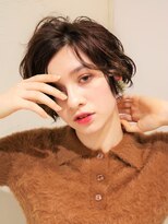 シーン 自由が丘(scene)&nbsp;パーマ×大人ショート×地毛風カラー/マロンベージュ[自由が丘]