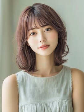 アルトリスト(Altruist Aging×HAIR&SPA) ★ダークアッシュ大人ガーリーボブ着物ミディアムレイヤーカット