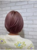 ピンクグレージュ［駒込駅/駒込/白髪染め/髪質改善］