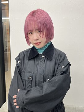 ソソ(soso) 【soso 伊勢田】ミニボブ×ペールピンク