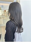 wカラー　シルバーグレージュ