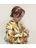 土曜日夜市、花火大会限定ヘアセット￥3300～
