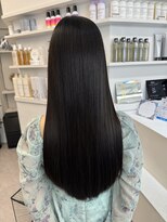 ペレ 栄 アネックス(PELE栄ANNEX) 韓国 くびれロング レイヤー ワンホンヘア 小顔前髪