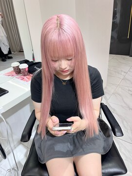 ランテルディ 渋谷(LANTERDIT) 【LANTELDIT】ペールピンク　ダブルカラー  ハイトーン