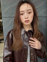 【MINX】くびれヘア＋くすみベージュハイライトカラー_銀座