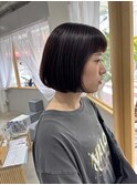 ころんとしたシルエットボブ