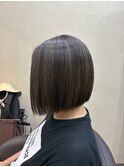 アッシュグレー×白髪ぼかしハイライト[白髪ぼかし/髪質改善]