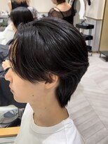 ゼスト フィーノ(ZEST fino)&nbsp;曲がる縮毛矯正/センターパート/メンズマッシュ/フェザーパーマ