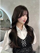 ジーニー 千葉(GENiE)&nbsp;韓国レイヤーカット/顔周り/ダークグレージュ