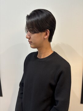 オルカ(ORCA) 曲がる縮毛矯正/men's/センターパート/ダウンパーマ/新宿/藤沼