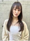 ミディアムレイヤーカット顔周りレイヤーウルフハッシュカット