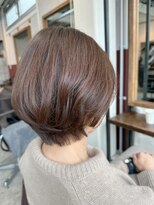 ルーファス 恵比寿 渋谷(Ruufus)&nbsp;40代50代大人ショートボブ/恵比寿渋谷/白髪ぼかしハイライト2601