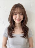 ミルクティーブロンド/ダークブルー/デジタルパーマ/神戸三宮