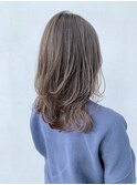 ブリーチなしカラー◎ショコラグレージュ艶髪レイヤー秋カラー