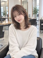 FRAMES 南浦和店【11月6日OPEN（予定）】&nbsp;ミディアムヘア髪型20代30代40代前髪あり前髪なし面長丸顔南浦和