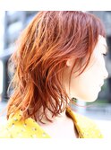 【Barouche】　ウルフヘア　オレンジ　堀江