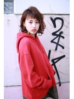 トヌコア ルア 下北沢店(TONUKOA RUA)&nbsp;鎖骨上レングスのゆるふわウルフボブ☆