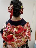 和風美人のアップスタイル
