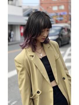 トゥーリ 薬院店(tuuli) tuuli miyu バイオレットグラデヘア/20代30代40代50代