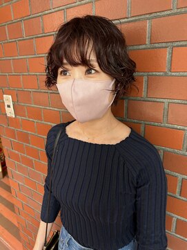 イオエ(ioe) 黒髪/ボブルフ/ネビージュ/小顔/ワンレン/髪質改善/グレージュ