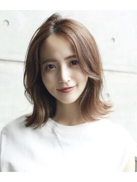 ルーカ 恵比寿(LU-CA) ミディアムレイヤー ミルクチョコレートカラー 20代30代40代