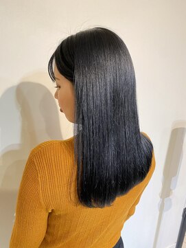 アクアオモテサンドウ(ACQUA omotesando) ☆透明感カラー暗髪艶髪ブルーブラックカラー暗髪カラー黒髪