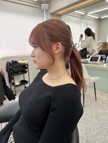 ロンド マーレ 天神大名店(Lond mare) イメチェン/チェリーブラウン/フェミニン/ダークアッシュ/束感